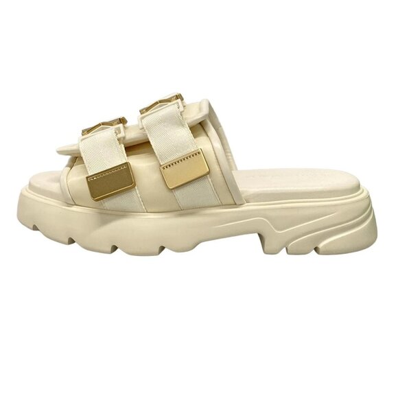 BOTTEGA VENETA - Cream Chemical Fiber Rubber Men's Sandals 492-080425 - Picture 1 of 13